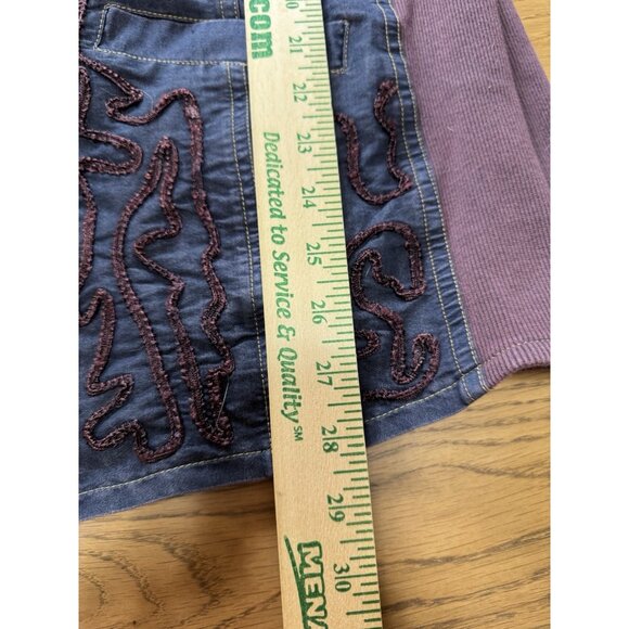 Parsley & Sage Women Jean Style ‎ Button Up Embroidered Long Sleeve Shirt Size S - Picture 6 of 13